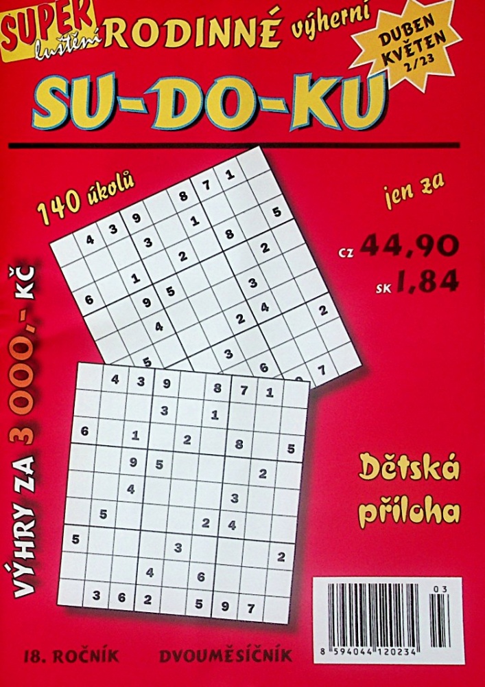 Rodinné výherní Sudoku