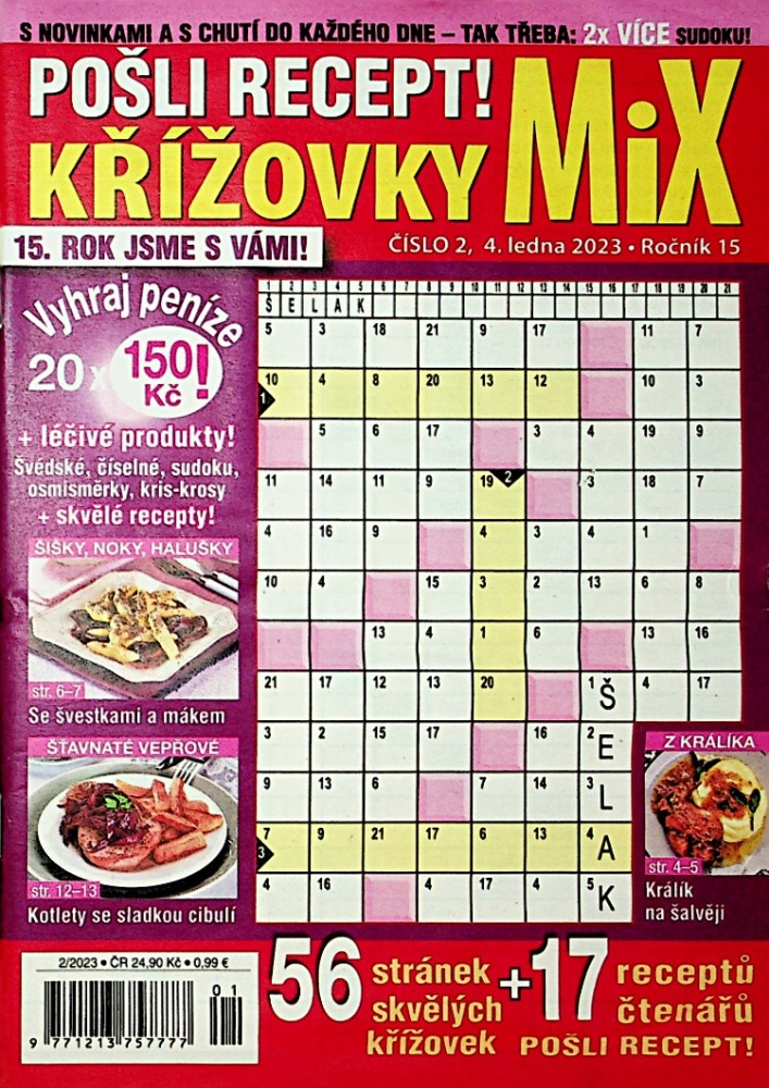 Pošli recept!Křížovky MIX (2/23)