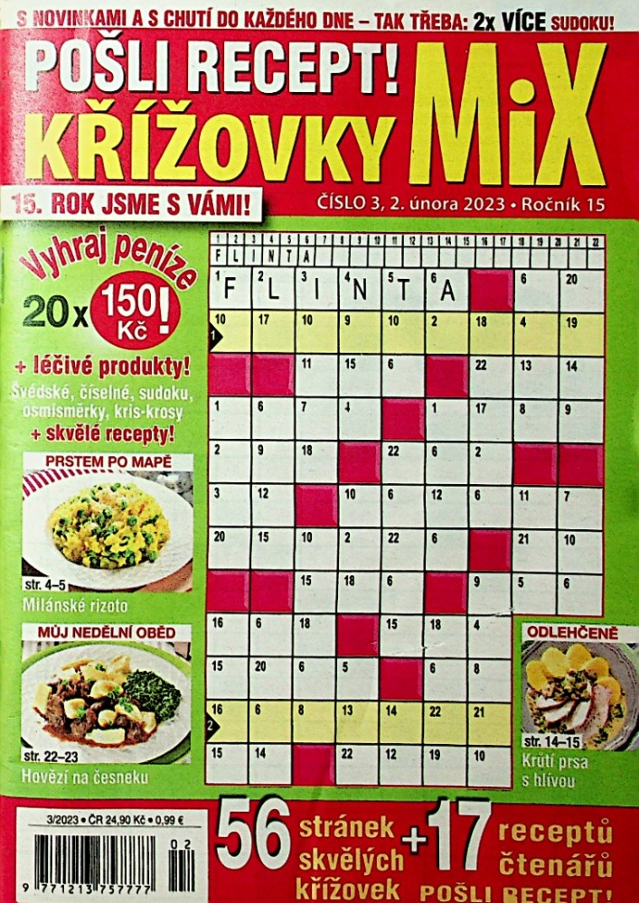 Pošli recept!Křížovky MIX (3/23)