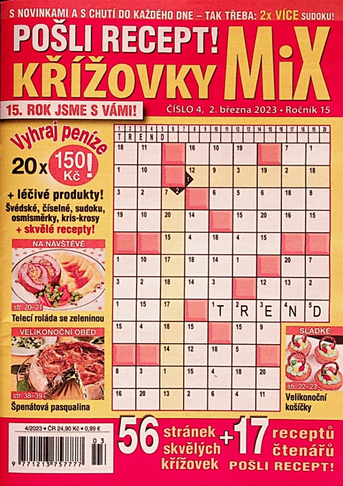 Pošli recept!Křížovky MIX (4/23)