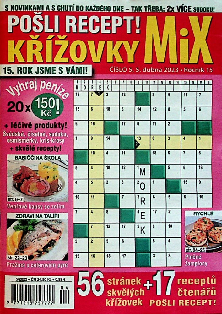 Pošli recept!Křížovky MIX
