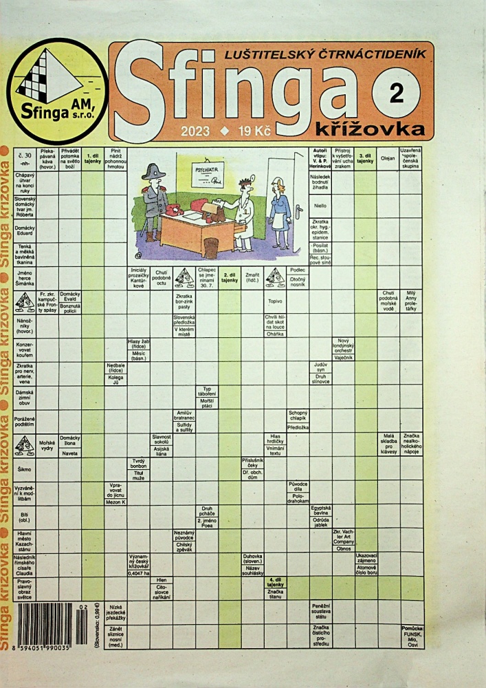 Sfinga křížovka (2/23)