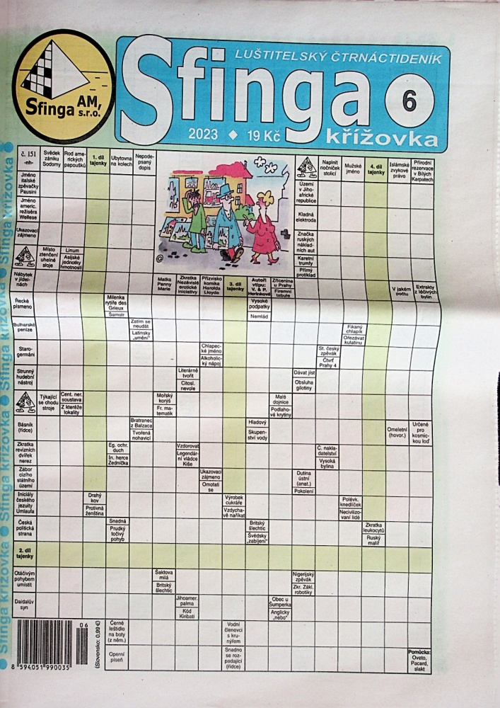 Sfinga křížovka (6/23)